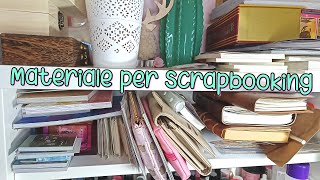 IL MIO MATERIALE PER SCRAPBOOKING/CARTOLERIA