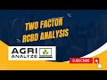 RCBD (Two Factor) analysis using Agri Analyze