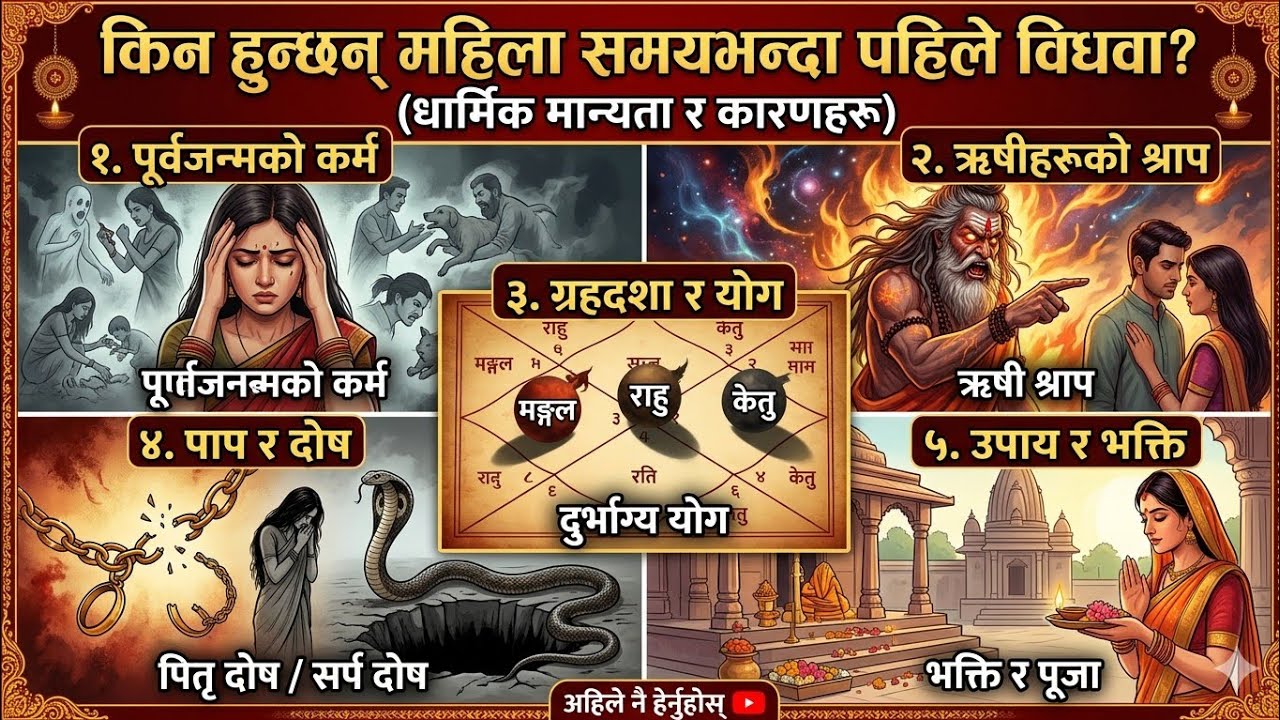 कुन श्रापका कारण महिलाहरू समयभन्दा पहिले विधवा हुन्छन्? श्रीकृष्ण भन्छन् — 