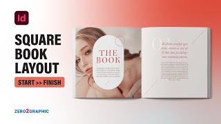 How to Square Book Page Layout design in Adobe InDesign 2023 CC | Magazine Design Tutorials