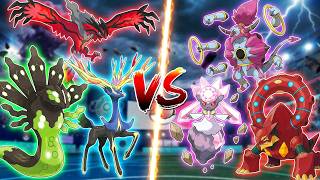 Zygarde &amp; Xerneas &amp; Yveltal vs Hoopa &amp; Diancie &amp; Volcanion (Pokémon)