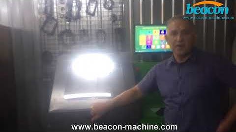 CR305 common rail injector test bench video from our Russian customer