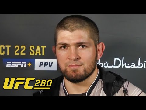 Khabib Nurmagomedov describes his nerves in corner for Islam Makhachev at UFC 280 | ESPN MMA