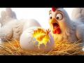 El Viejo MacDonald Tenía una Granja 🐔🥚 ¡La Gallina busca sus Huevos con el T-Rex! Canciones