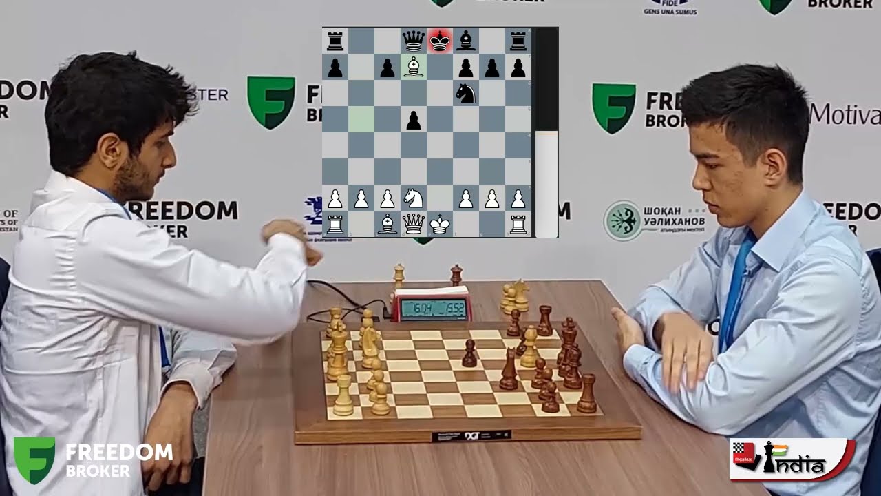 When Vidit Gujrathi beat Nodirbek Abdusattorov  World Rapid 2022