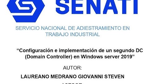 Configuración e implementación de un segundo DC (Domain Controller) en Windows server 2019. Parte 1.