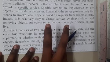 3.16 Object servers and adapter Distributed Object Based Systems