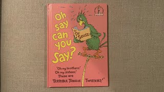 Dr. Seuss Rap Oh Say Can You Say?. Performance By