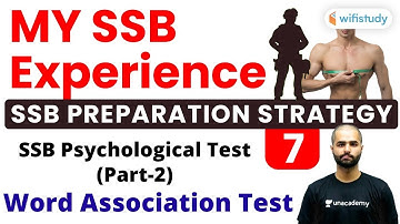 8:10 PM - SSB Preparation Strategy | Word Association Test | SSB Psychological Test (Part-2)