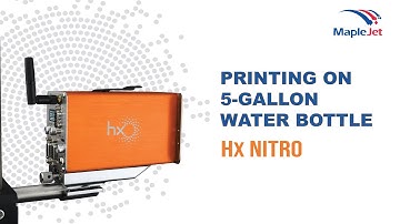 Printing date codes on 5 gallon water bottle