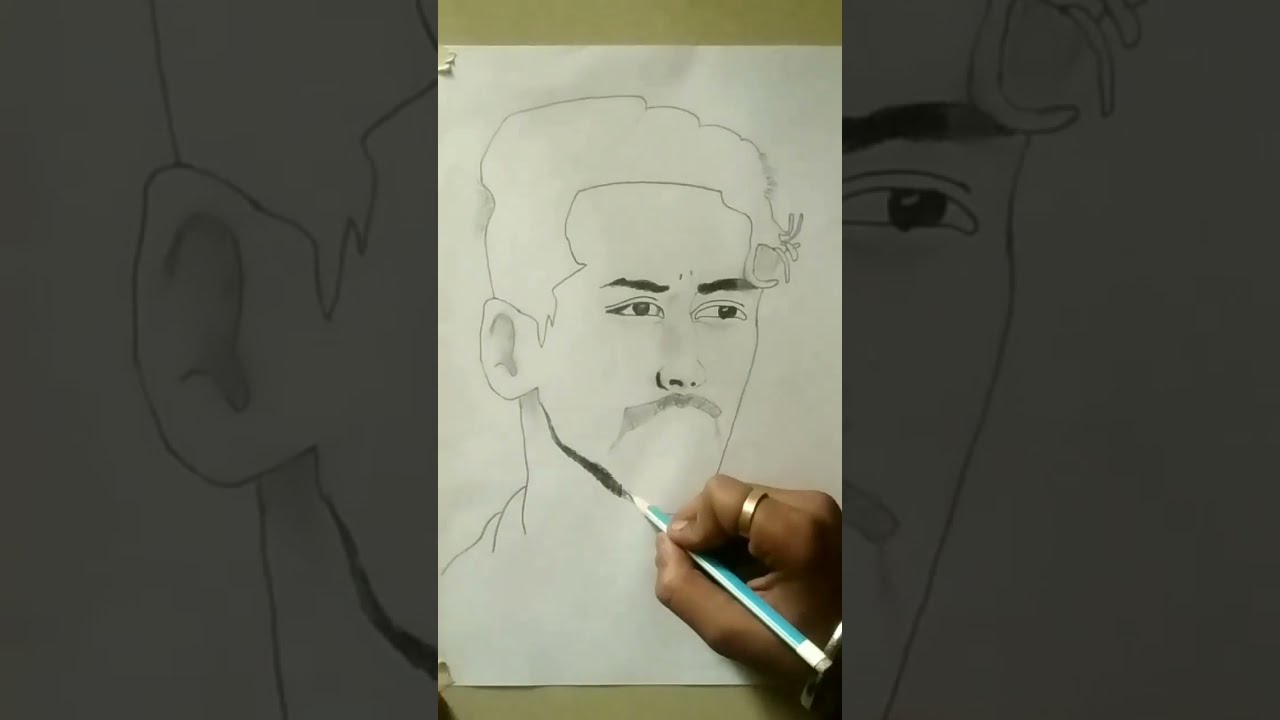 TIGER SHROFF DRAWING।। HOW TO DRAW TIGER SHROFF।। DRAWING OF TIGER SHROFF।।  BAAGHI 3 DRAWING - YouTube