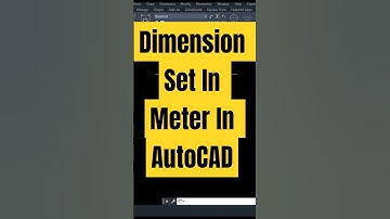Dimension Set In Meter In AutoCAD  #autocad #design #dimensions #autocadplan #autocadtutorial