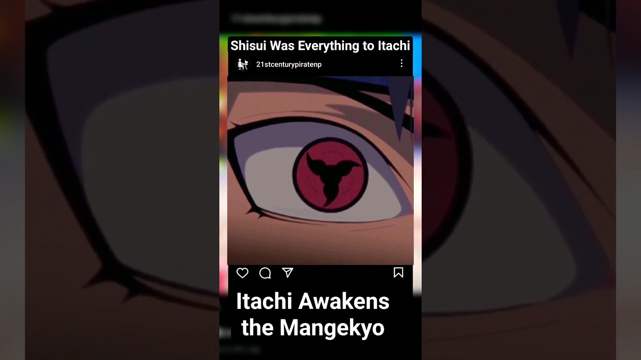 Shisui dies and Itachi awakens mangekyo Sharingan! 