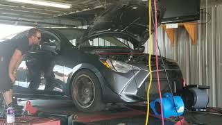 Scion ia dyno run with a few mods before tunning