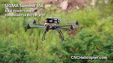 www.cnchelicopter.com sigma SS6 10000mAhx2 flying