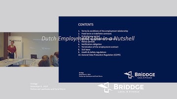 Webinar Dutch Employment Law in a Nutshell by Briddge Legal & Finance FULL