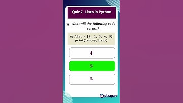 Learn Python Basics Quizzes | Quiz 7