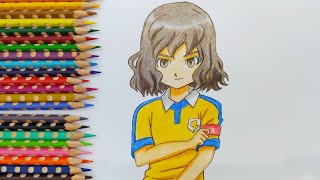 رسم حيان من انمي أبطال الكرة| Drawing Shindou Takuto from Inazuma Eleven GO / Anime drawing