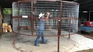 Texas 12' Round-drop Wild Hog Trap - $2295 MAY '26 SPECIAL SAVE $100* 979-661-1535 thatsahogtrap.com