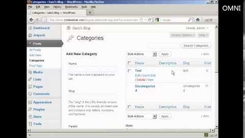 How to Add or Delete Categories