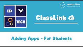 ClassLink: Adding Apps - For Students
