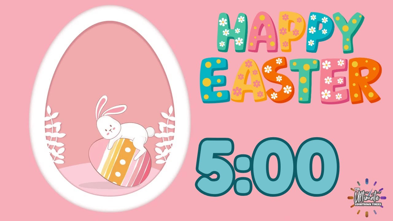 Bunny Break Countdown | 5 Minute Timer - YouTube