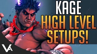SFV - Kage High Level Setups! Combos, Tech & Mixups Guide For Street Fighter 5 Season 4