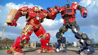 Transformers: The Last Knight - Optimus Prime vs Iron Man Final Fight | Paramount Pictures [HD]