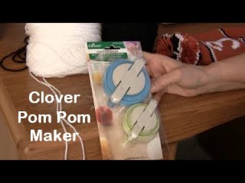 How To Make Pom Poms with Clover Pompom Makers 