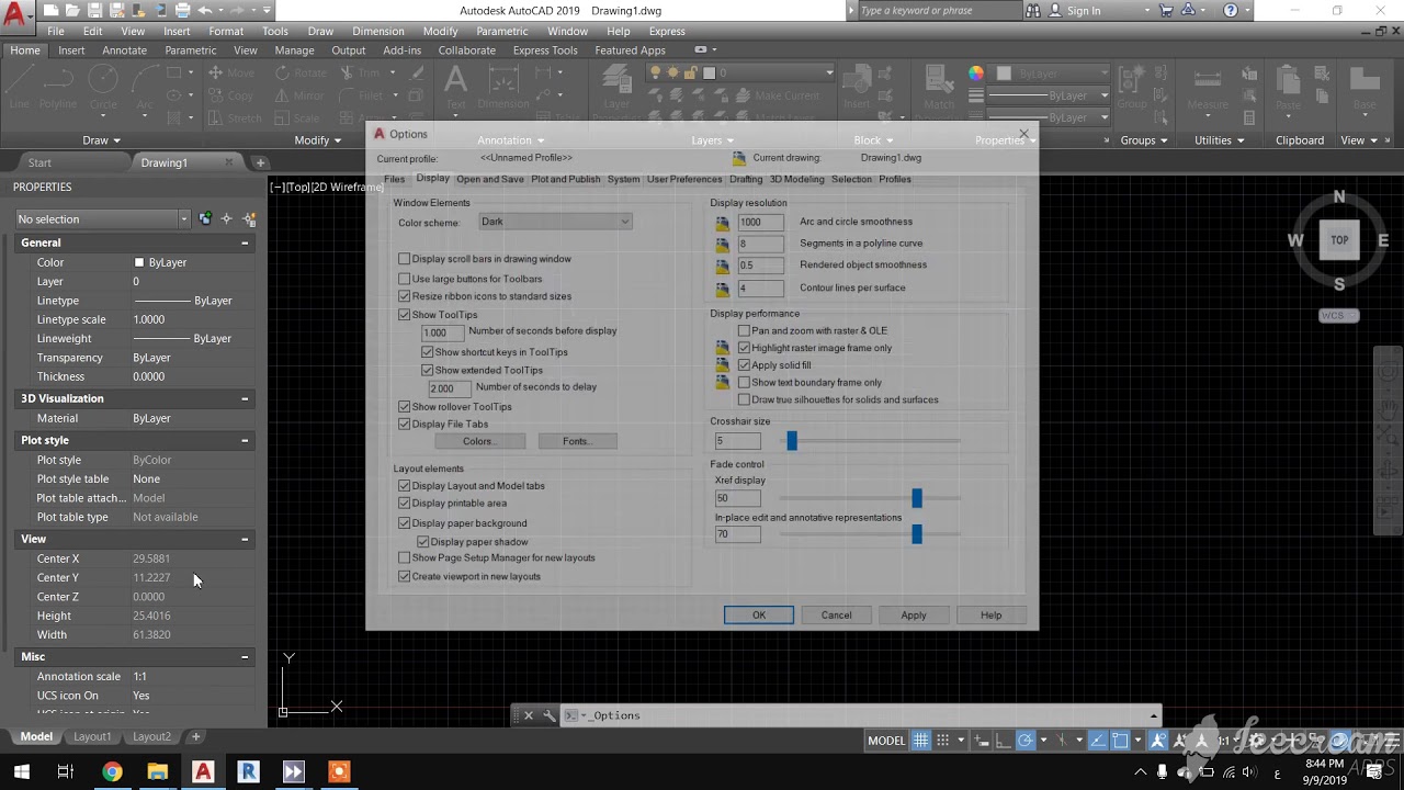 Change autocad background color youtube