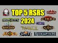 My top 5 runescape private servers 2024 top 5 best rsps