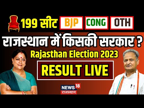 Rajasthan Election Result Live : राजस्थान में मतगणना जारी । Ashok Gehlot । Vasundhara Raje । BJP