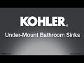 Quick install  kohler undermount bathroom sinks