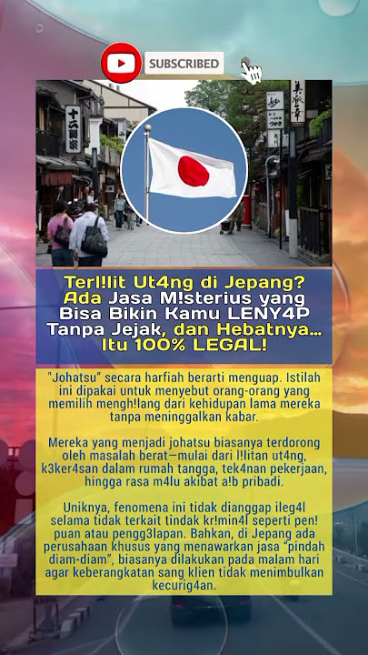 kamu terlil!t ut4ng?? pake jasa ini aja.. #shorts #jepang #youtubeshort #faktaunik  #short