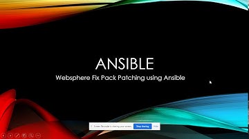 WebSphere Fix Pack patching using Ansible