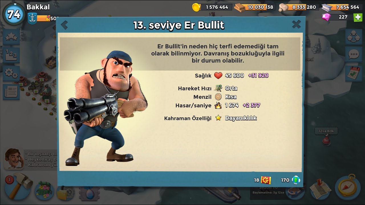 Tek Başına Bir Ordu Er Pvt. Bullit ile Harita Temizliği Boom Beach Türkçe
