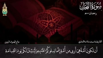 تلاوة من سورة النحل من ليالي رمضان ١٤٤٦هـ بصوت القارئ باسم بن سلامة العنزي