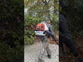 Leaf BLOWING Hacks You need tHIS Fall !!! #shortsviral #leafblower #gardening #workhard#satisfying