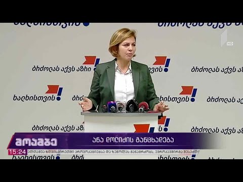 #არჩევნები2020 ანა დოლიძის განცხადება