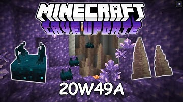 Minecraft 1.17 NEW dripstone biome and sculk sensors ! | Snapshot 20w49a