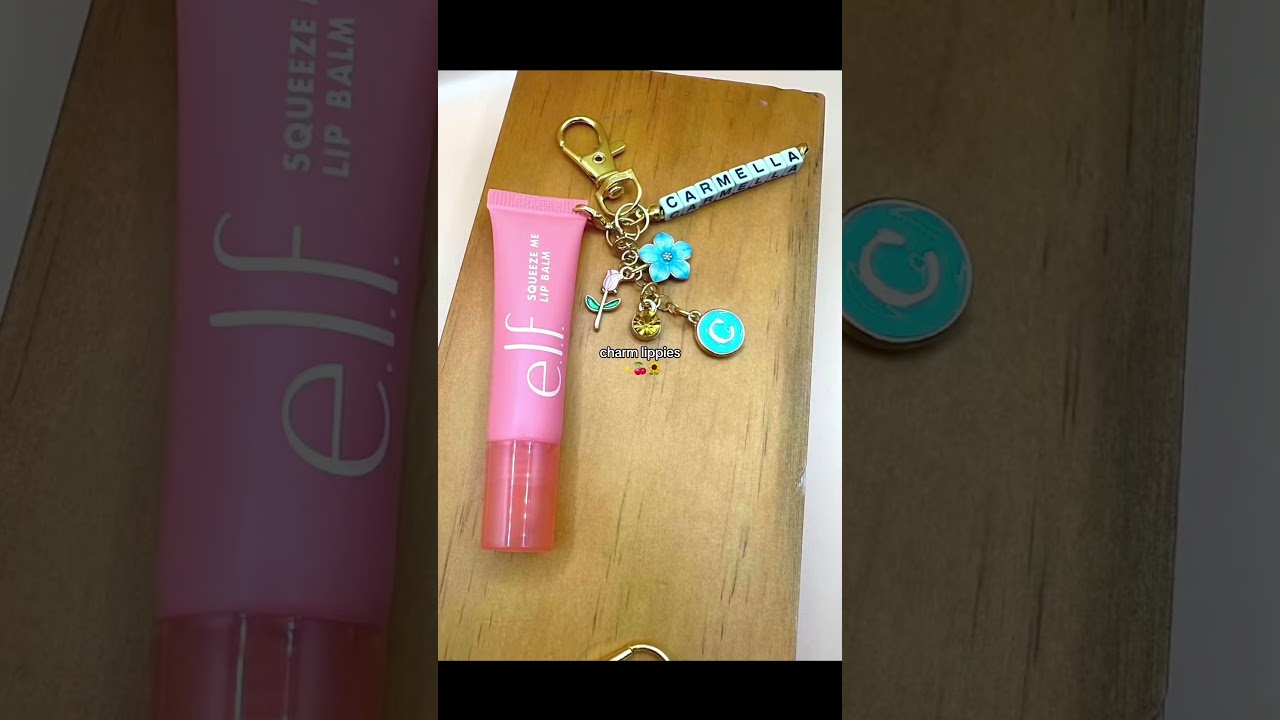 Adorable Customizable Lip Balm with Initials & Charms! 