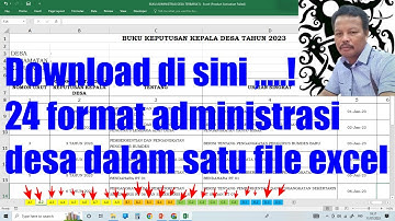 Buku administrasi Desa Format Excel, Uraian pembagian Tugas Perangkat Desa #perangkatdesa #alvin722