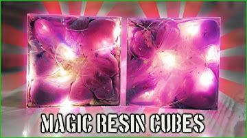 MAGIC RESIN CUBES! - Resin, Alcohol Ink & LED