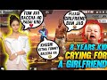 8 Years Kid Crying For A GirlFriend Gone Funny - Epic Reaction Of Hot Girl || Rahul Gamer