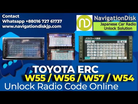 Unlock NDDN w58 Toyota radio ERC menu