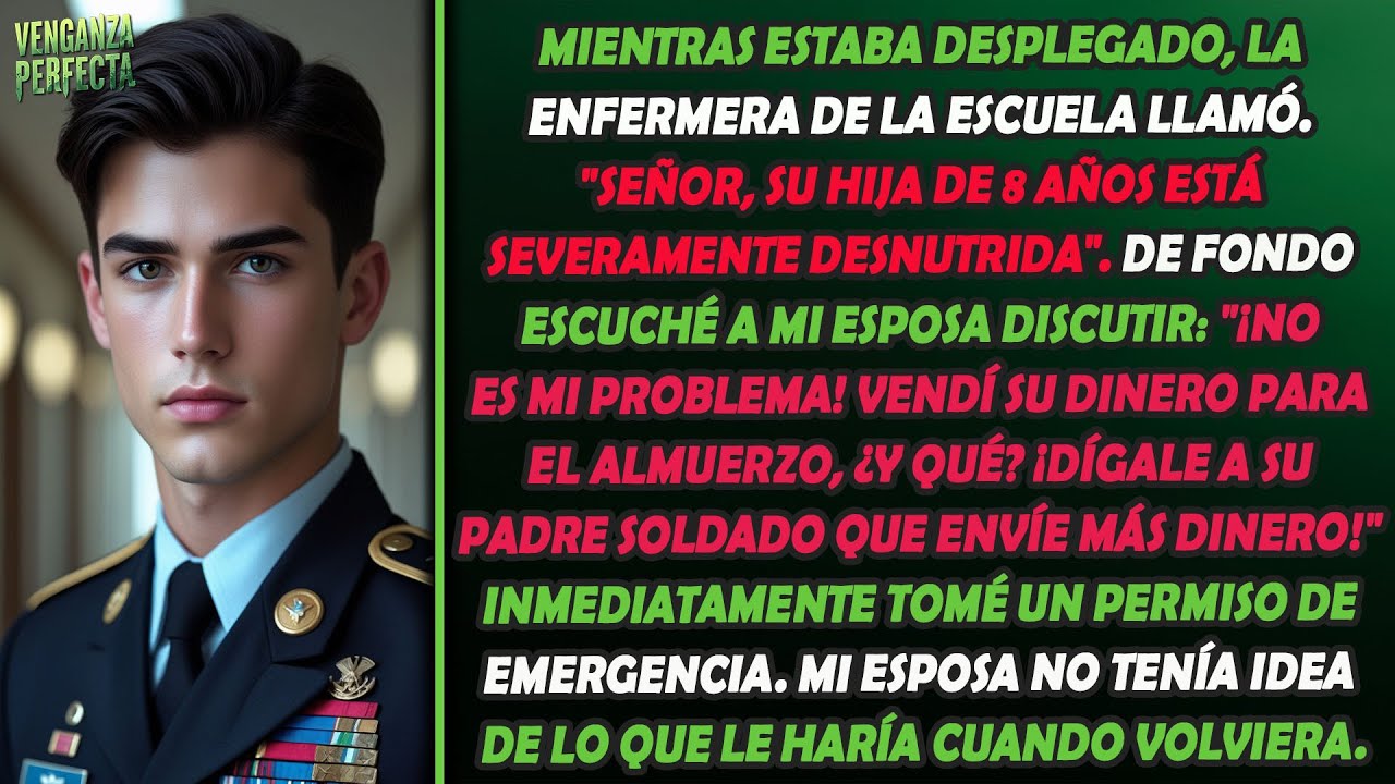 Mientras yo estaba desplegado, mi esposa le hacía pasar hambre a nuestra hija. Ella no sabía que...