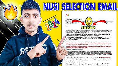 NUSI (Goa) Selection Email received for January 2024 GP RATING Batch (GP-88) || Skylar Rohit