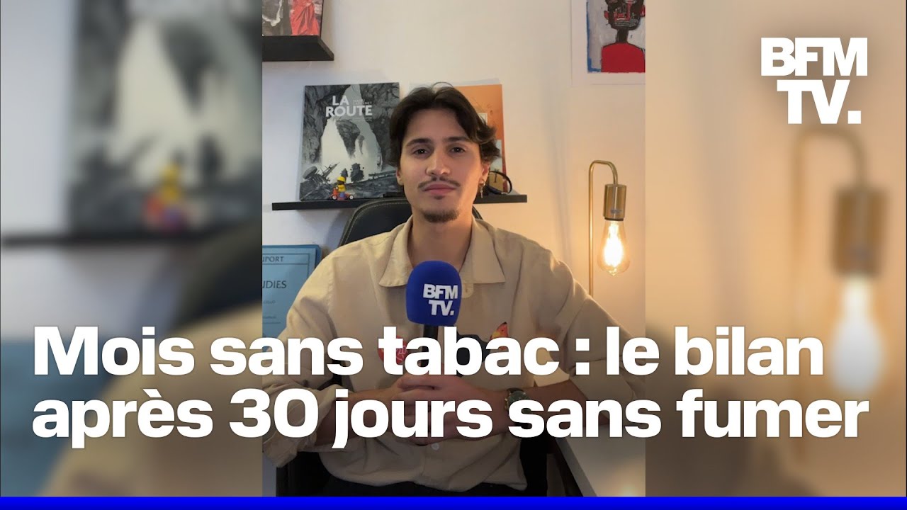 BFMTV fait le mois sans tabac: le bilan  l'issu de ces 30 jours sans  cigarette - YouTube