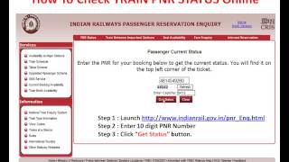 HOW TO CHECK PNR STATUS ONLINE screenshot 4