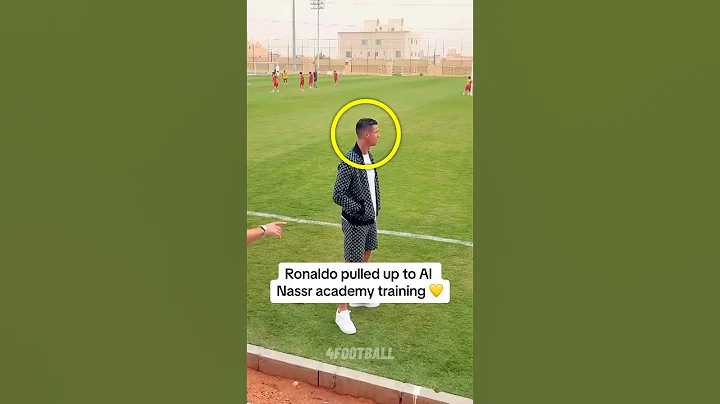 Ronaldo visiting Al-Nassr Academy 👀😍 #ronaldo #alnassr #viral